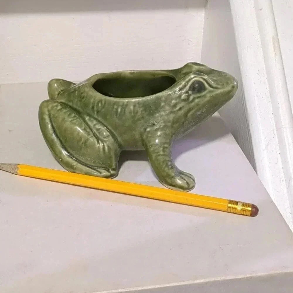 Ceramic frog  planter